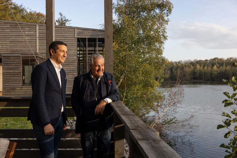Les princes de Ligne-La Trémoille, père et fils.